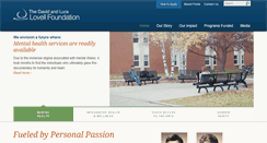 Desktop Screenshot of lovellfoundation.org
